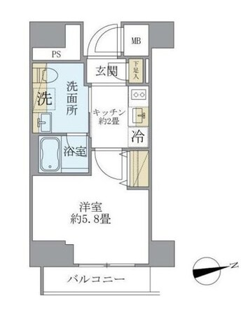 プラッツ旗の台の物件間取画像